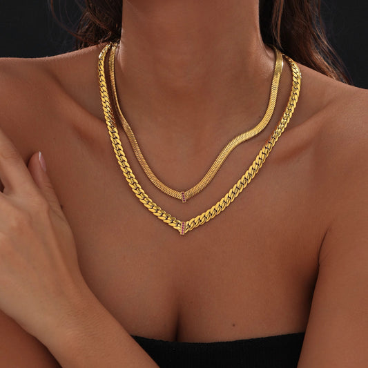 Elegant Cuban Diamond Necklace