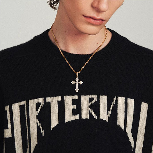 Luxury Cross Necklace With Full Diamonds