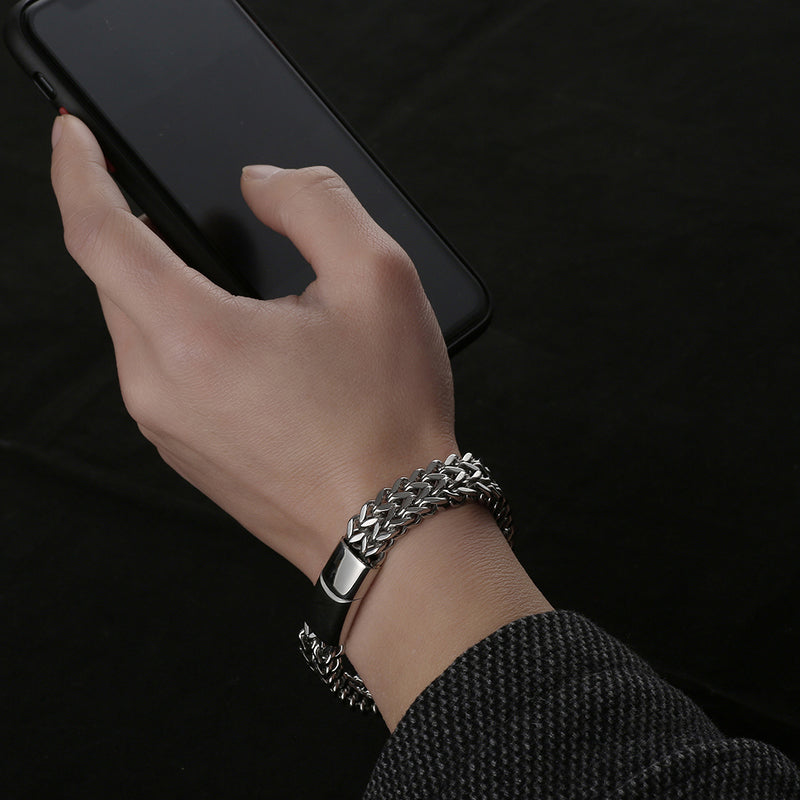 Double Square Cuban Bracelet