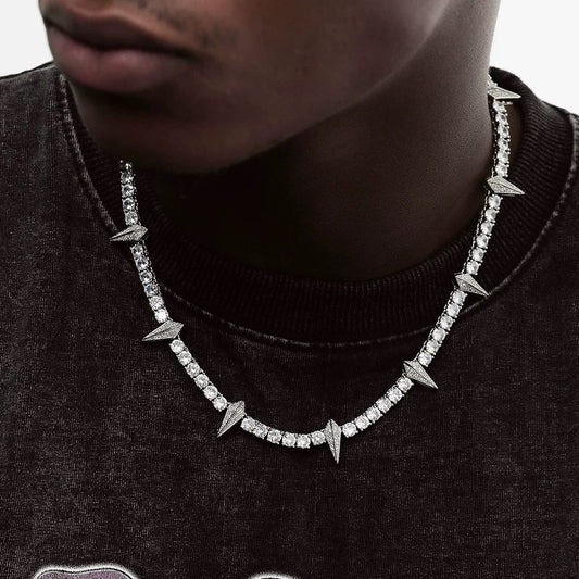 Black Panther Zircon Tennis Chain