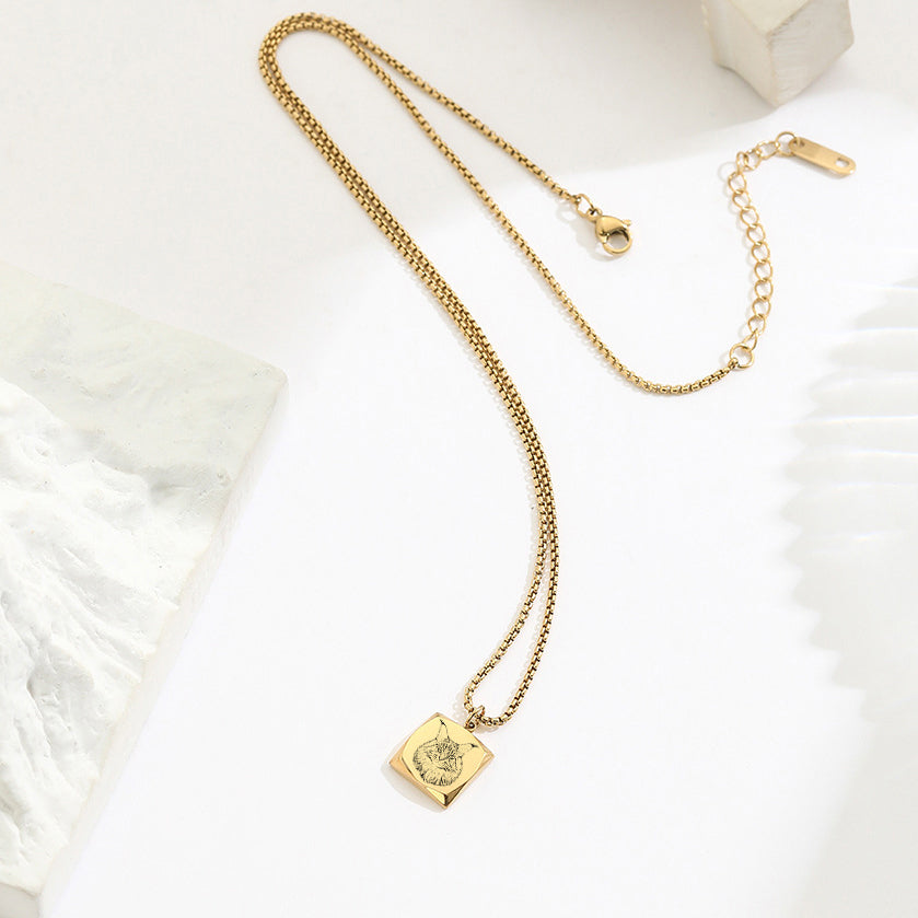 【Customized】Pet Photo Necklace Souvenir