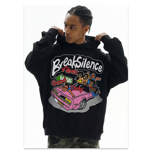 Heavy Street Hip-Hop Print Sweatshirt