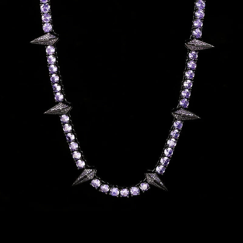 Black Panther Zircon Tennis Chain