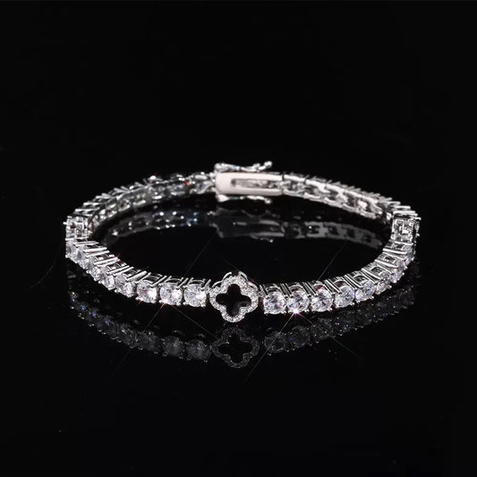 Four-Leaf Clover Tennis Chain