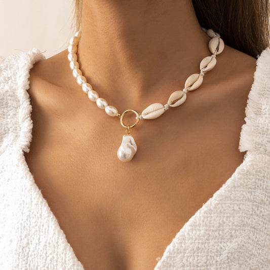Beach Style Shell Clavicle Necklace