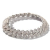 Diamond Cuban Bracelet / Necklace - Silver