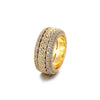 Rotating Cuban Ring - Gold