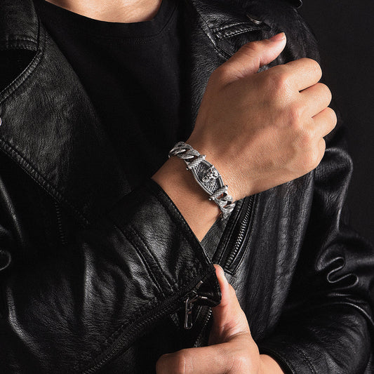 Vintage Beast Totem Cuban Link Bracelet