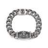 Vintage Beast Totem Cuban Link Bracelet - Vintage Silver