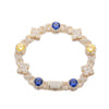 Two-Tone Gemstone Necklace - Gold