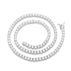 Tennis Diamond Necklace - Sliver