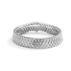 Honeycomb Zircon Bracelet - Silver