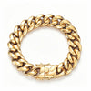 Cuban Link Bracelet 14mm - Gold