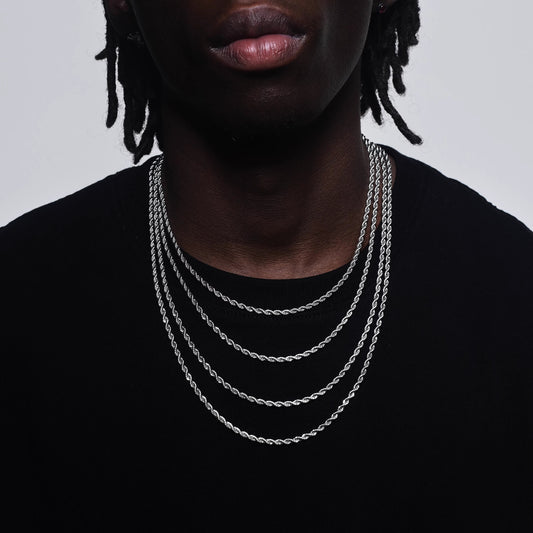 Vintage Titanium Steel Twist Chain