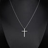 Cross Diamond Necklace - Silver