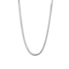 Flat Snake Bone Chain - Silver