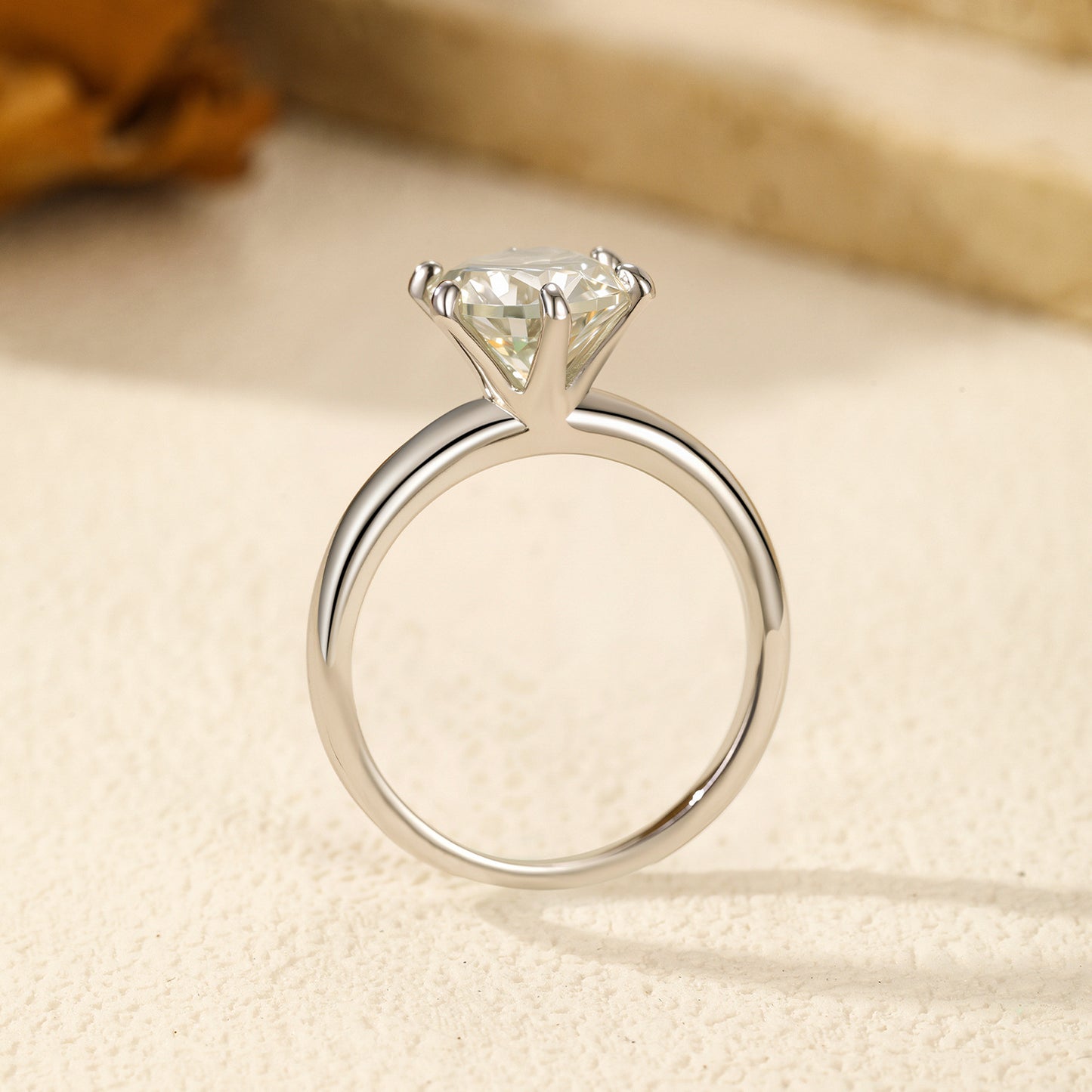 2 Carat Sterling Silver Moissanite Ring