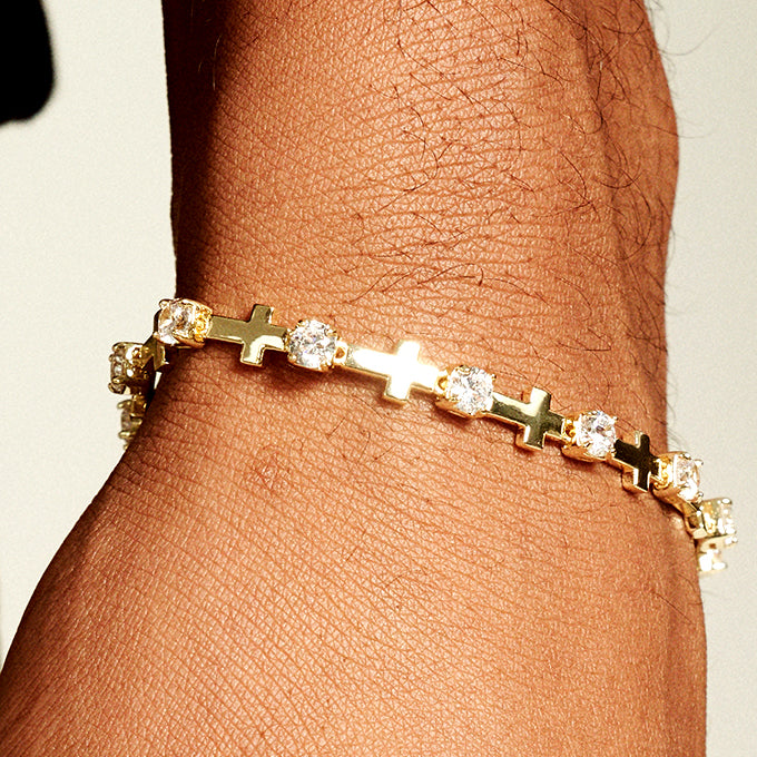 Cross Zircon Bracelet
