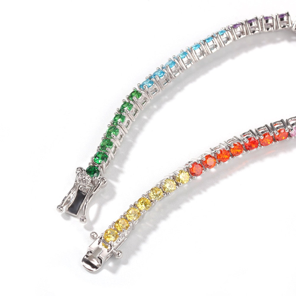 Colorful 3mm Tennis Chain