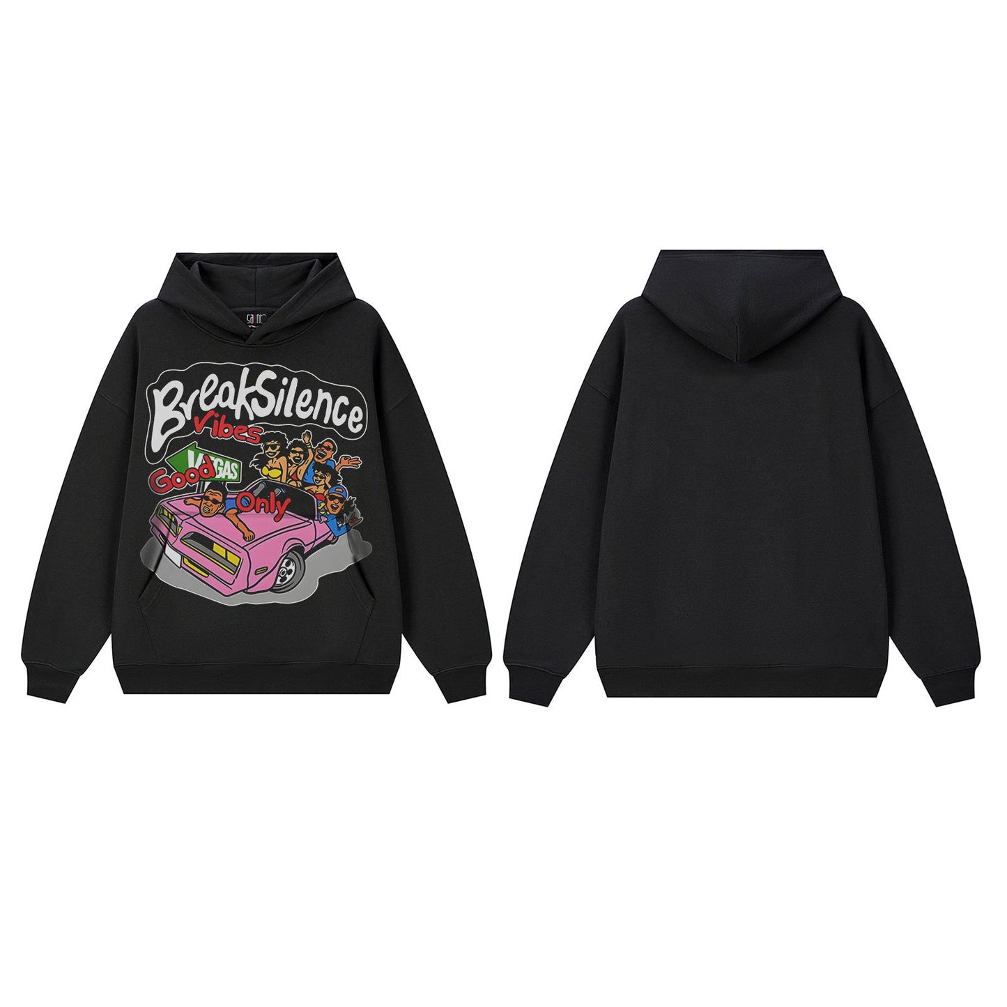 Heavy Street Hip-Hop Print Sweatshirt