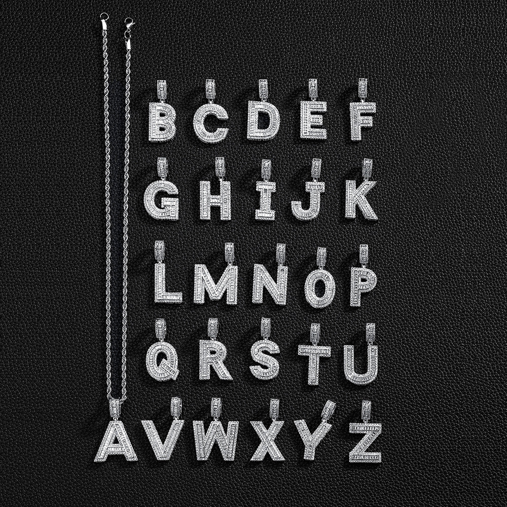 English Letter Pendant Necklace
