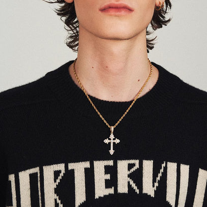 Luxury Cross Necklace With Full Diamonds