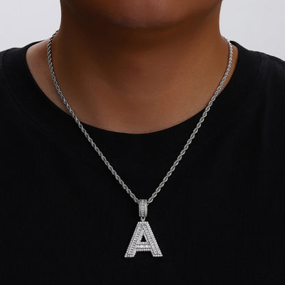 English Letter Pendant Necklace
