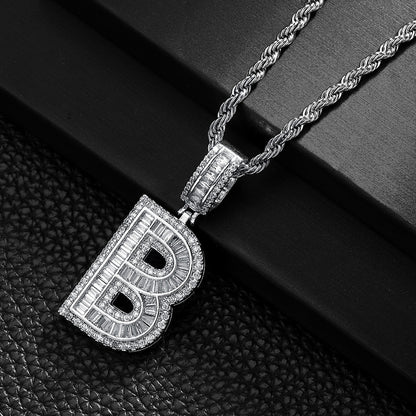 English Letter Pendant Necklace