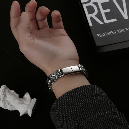 Double Square Cuban Bracelet