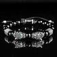 Leopard Head Combination Woven Bracelet