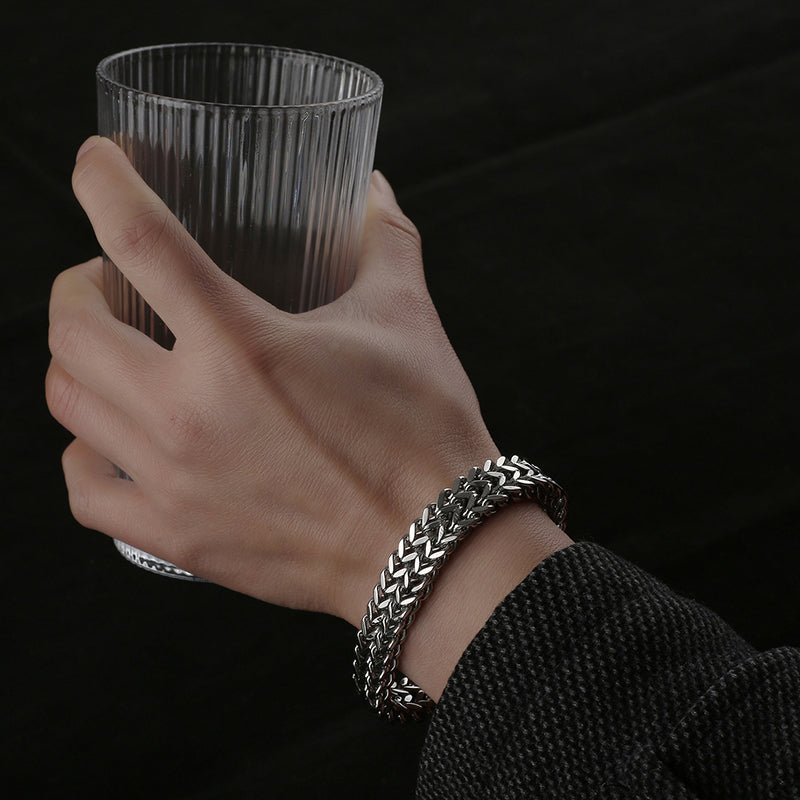 Double Square Cuban Bracelet