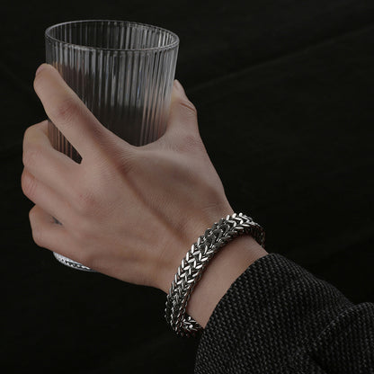 Double Square Cuban Bracelet