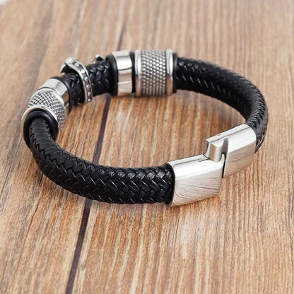 Metal Leather Bracelet