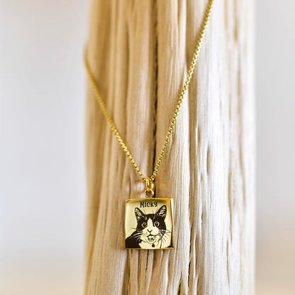 【Customized】Pet Photo Necklace Souvenir