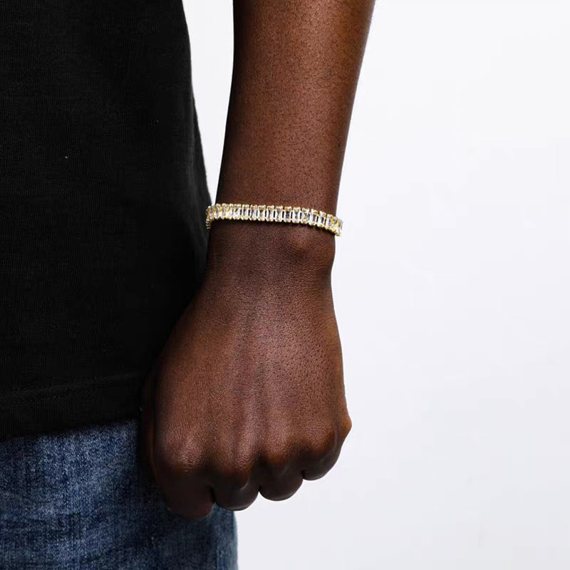 Emerald Cut Diamond Bracelet