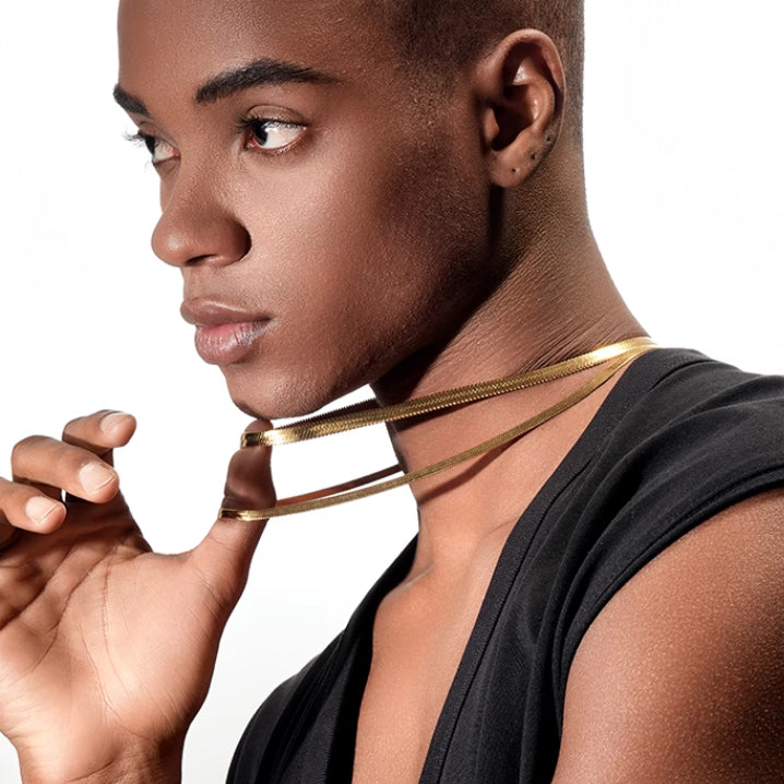 Flat Snake Bone Chain