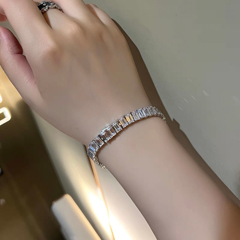 Emerald Cut Diamond Bracelet