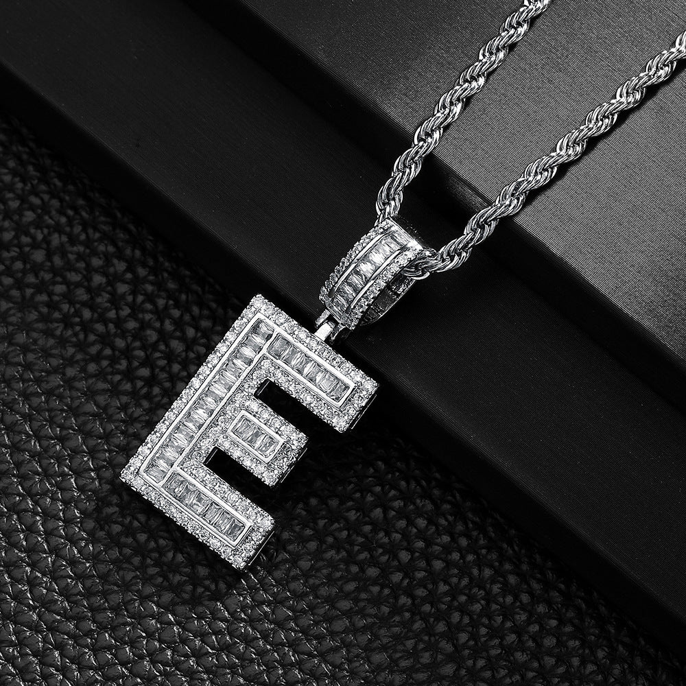 English Letter Pendant Necklace