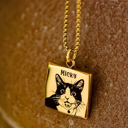 【Customized】Pet Photo Necklace Souvenir