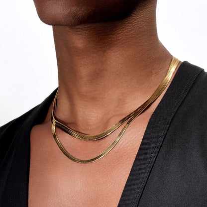 Flat Snake Bone Chain