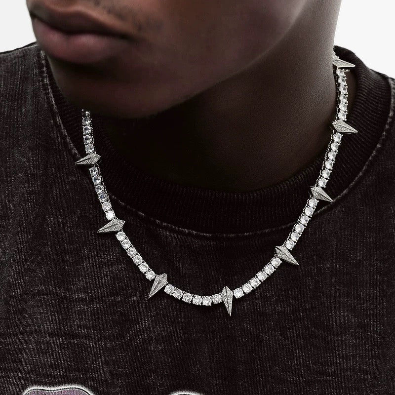 Black Panther Zircon Tennis Chain