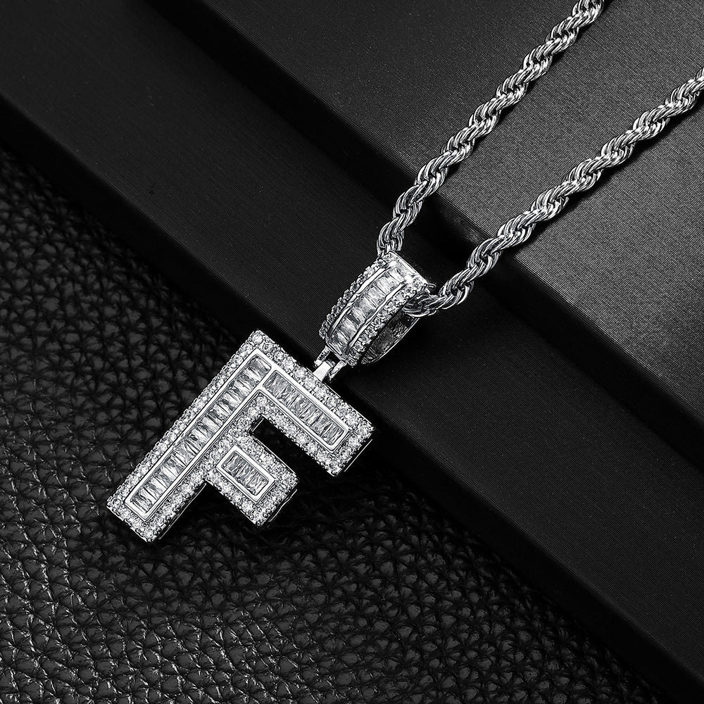 English Letter Pendant Necklace