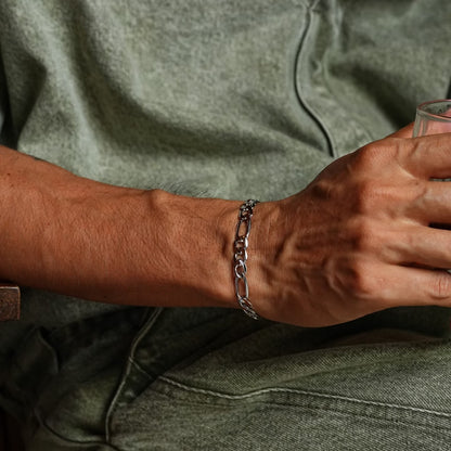 Sterling Silver Figaro Bracelet