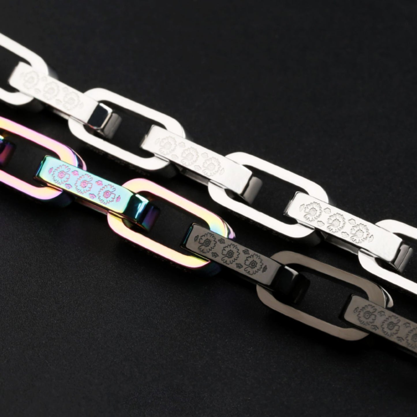 Colorful Daisy Print Bracelet