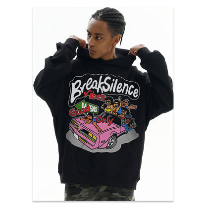 Heavy Street Hip-Hop Print Sweatshirt