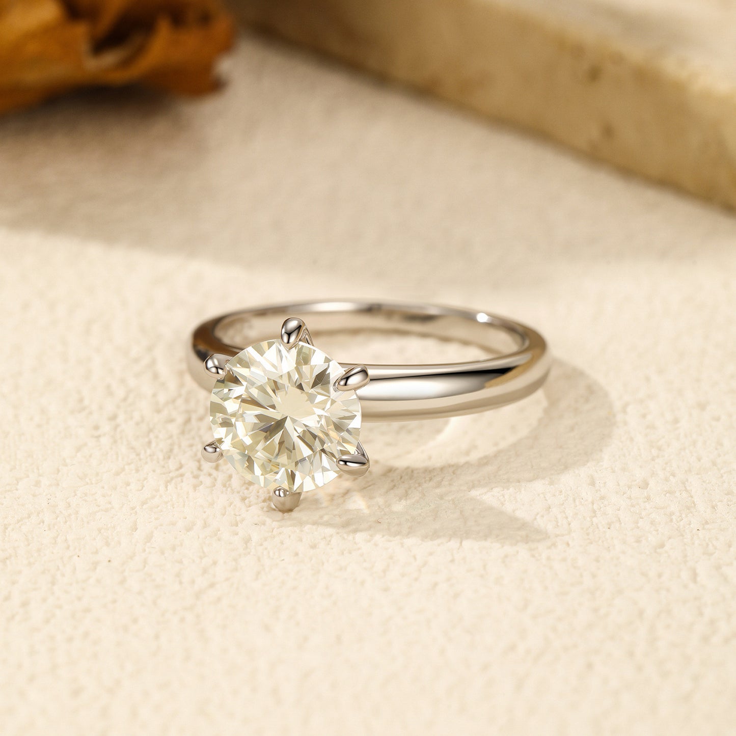 2 Carat Sterling Silver Moissanite Ring