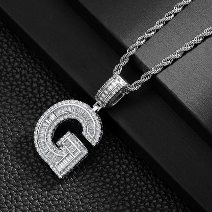 English Letter Pendant Necklace