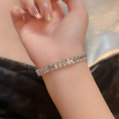 Emerald Cut Diamond Bracelet