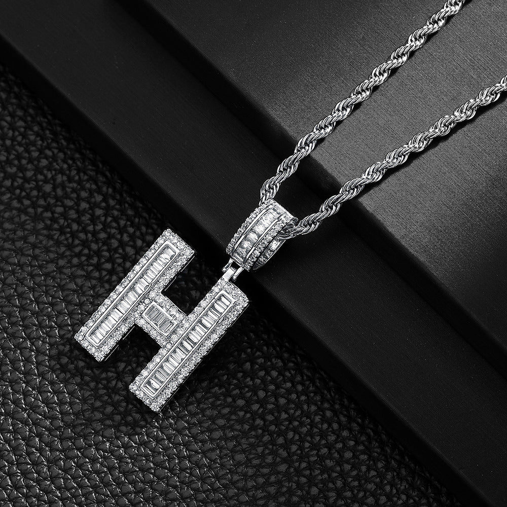 English Letter Pendant Necklace