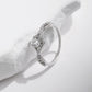 Crown Sterling Silver Moissanite Ring